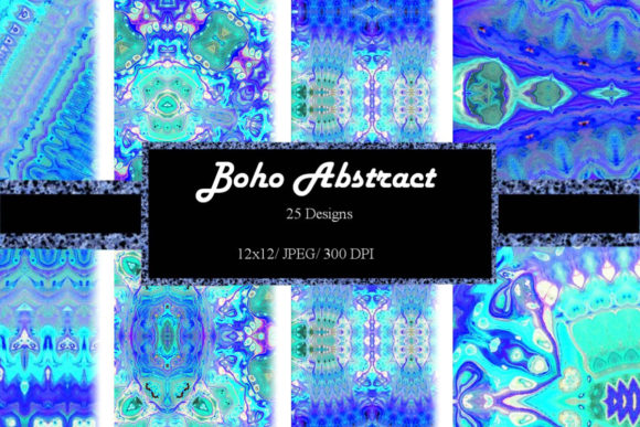 Download 12x12  Abstract Boho Background Saphire - Boho background Collection