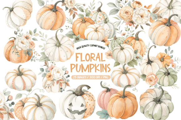 Download Autumn Florals Clipart - Autumn florals Collection