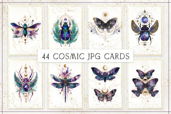 Download Celestial Insects Affirmation Cards Set - Card Collection