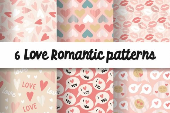Download Valentine Love Romantic Patterns SVG - Romantic patterns Collection