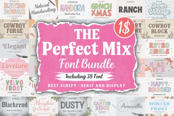 Download The Perfect Mix Font Bundle - Perfect Collection
