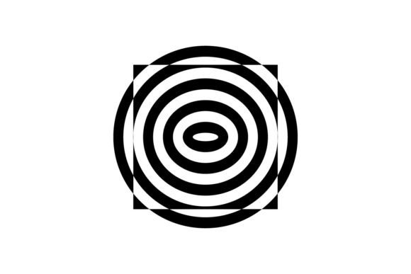 Download Black Abstract Retro Geometric Shapes - Black Collection