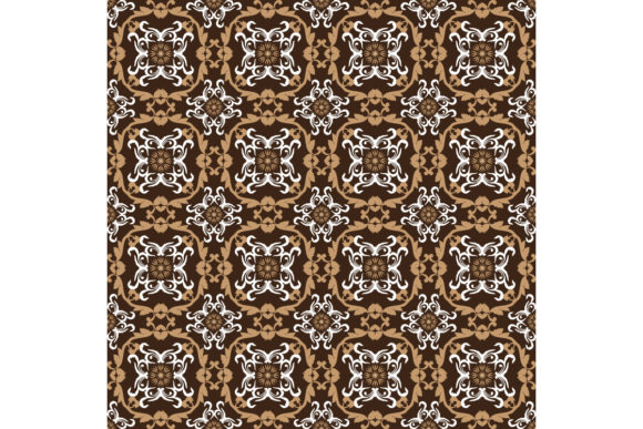Download Elegant Flower Motifs on Parang Batik - Elegant Collection