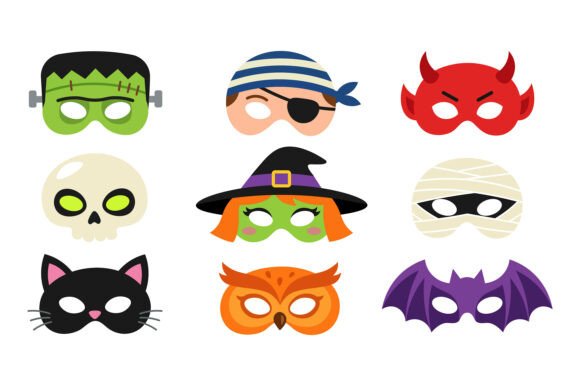 Download Halloween Masks with Spooky Costume Face - Premium Resources